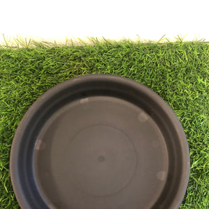 Black plate round “10”