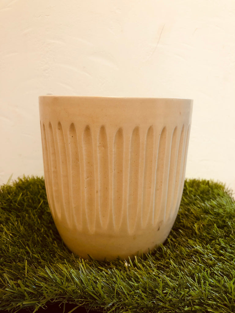 Diamond ball ceramic pot