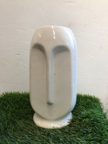 Face vase ceramic pot