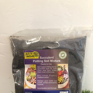 Succulent potting soil mixture