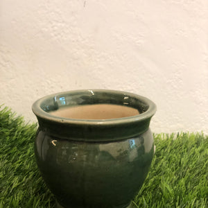 Green jar mini Ceramic pot