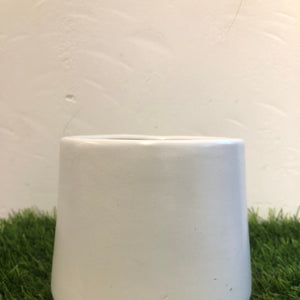 White ceramic pot