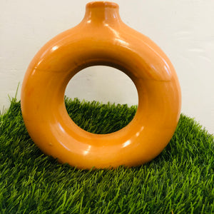 Donut vase ceramic pot