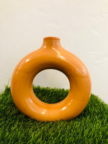 Donut vase ceramic pot
