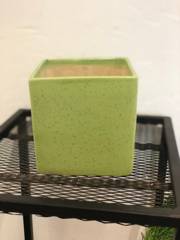 Square ceramic pot
