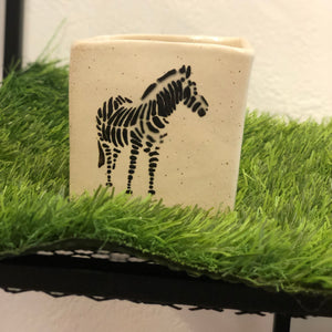 Square designed Ceramic pot