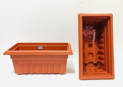terracotta “12"Plastic Pot